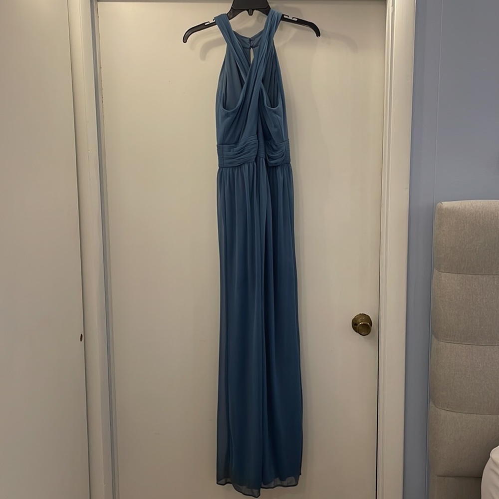 David’sBridal Steal Blue Bridesmaid Dress